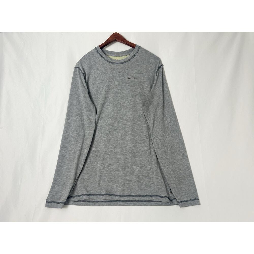 Orvis Trout Bum T Shirt Men’s Medium Long Sleeve Gray Fishing